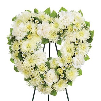 Heart Shaped Funeral Wreath